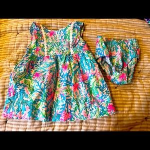 Lilly Pulitzer 12-18 months Annabelle Coral Bay dress
